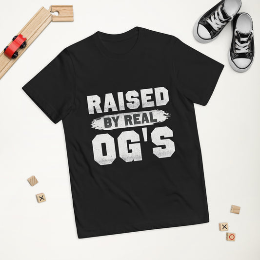 Raised By Real OG's Youth t-shirts