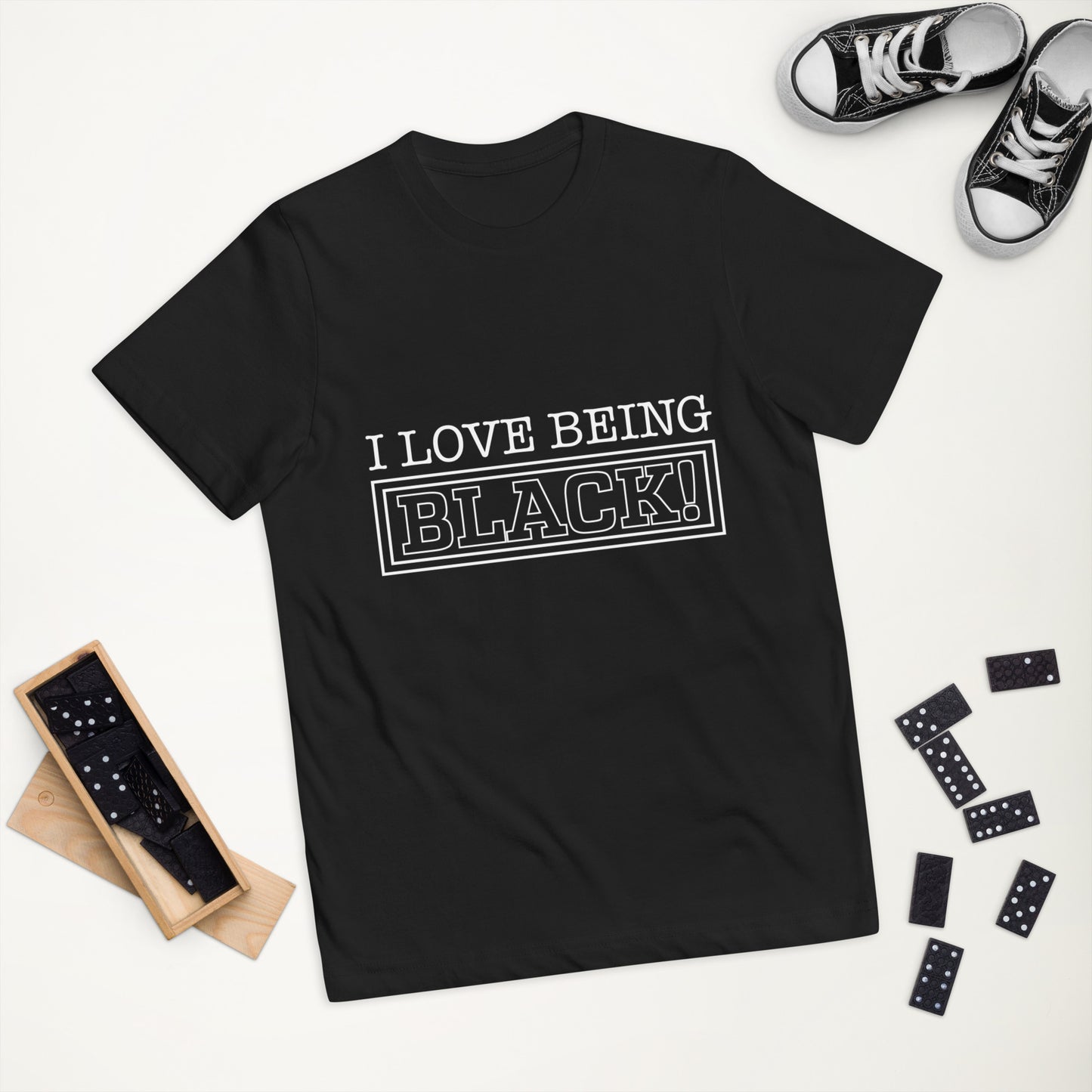 I Love Being Black Youth t-shirts